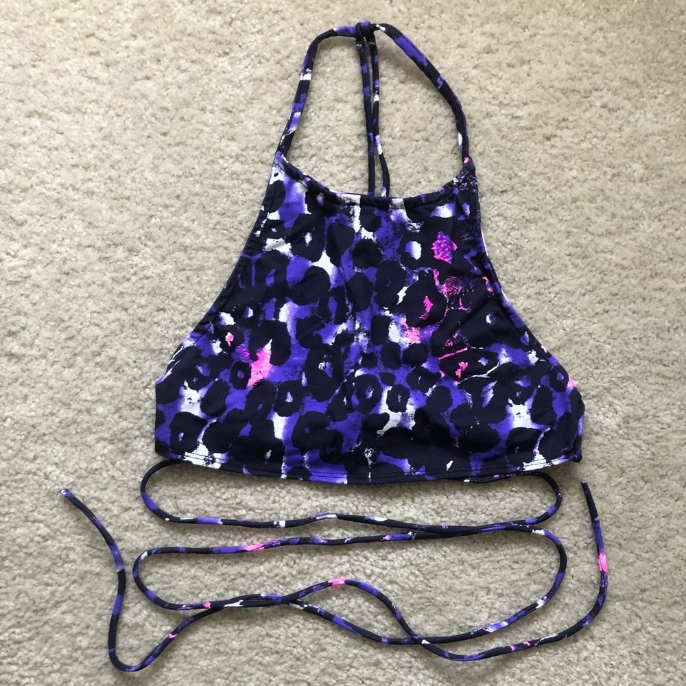 iHeartRaves Wild Animal Print Halter Top S